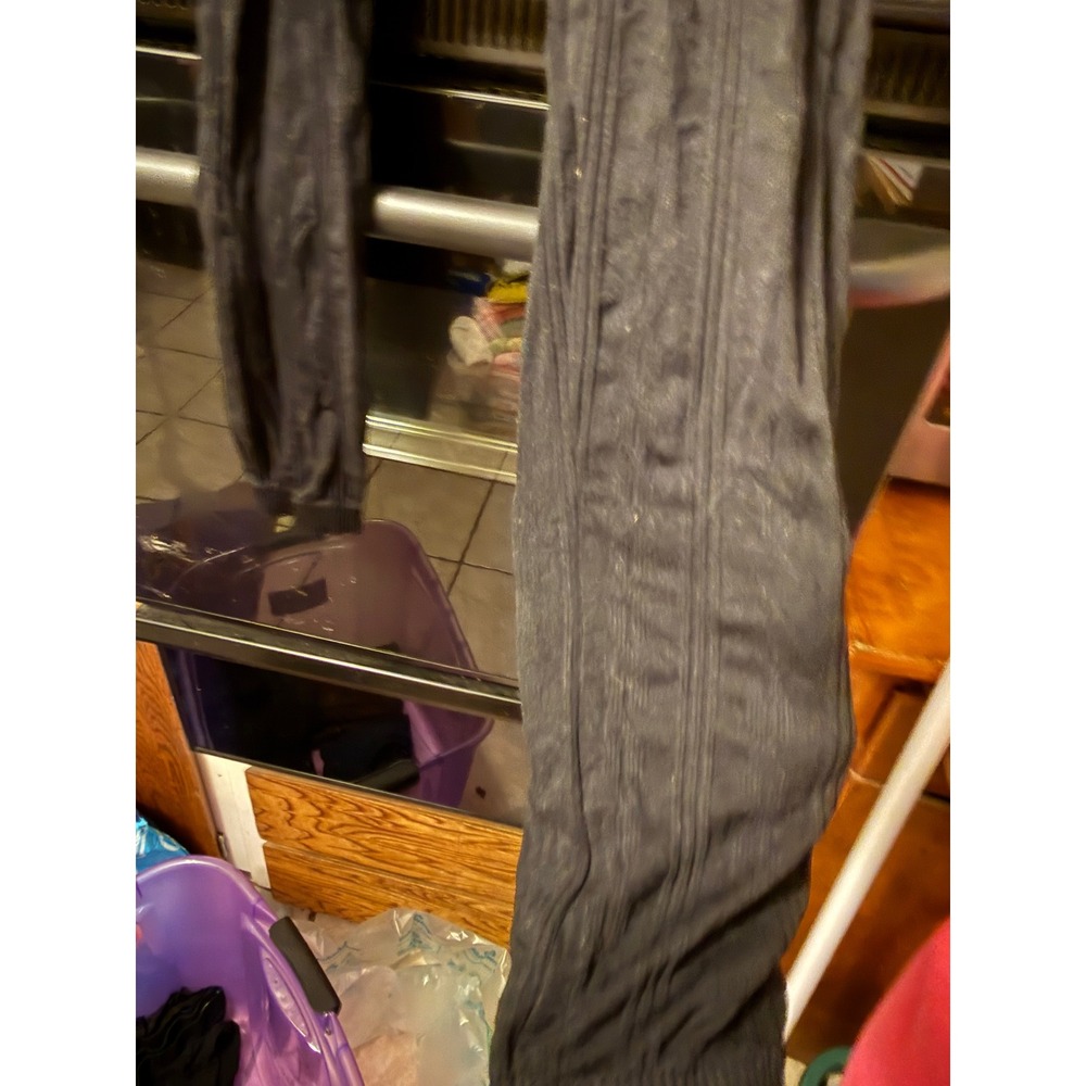 Connection 18 Womens Black Cable Knit‎ Leggings Size M Textured Stretch Pants